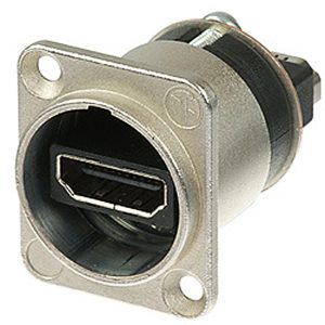 HDMI-HDMI ADAPTER, SEALING RING, BLACK