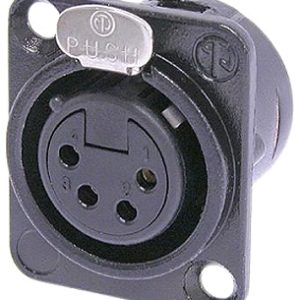 4-PIN BLK θΗΛ.XLR ΒΑΣ.ΤΕΤΡΑΓ.