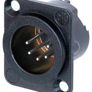 5-PIN ΜΑΥΡΟ ΑΡΣ.XLR ΒΑΣ.ΤΕΤΡ.