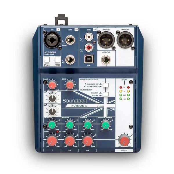 SMALL MIXER 5 MONO MIC/LINE INPUTS