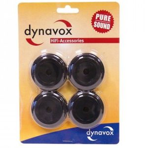 Dynavox Aluminum feet, set of 4 (206383)  Black