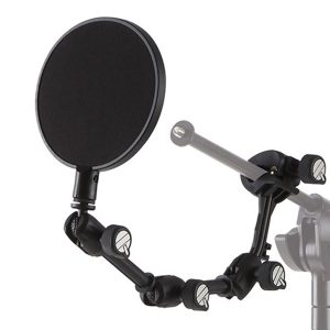 QUIKLOK FAP-006 Pop Filter με Περιστρεφόμενο Bραχίονα Μαύρο